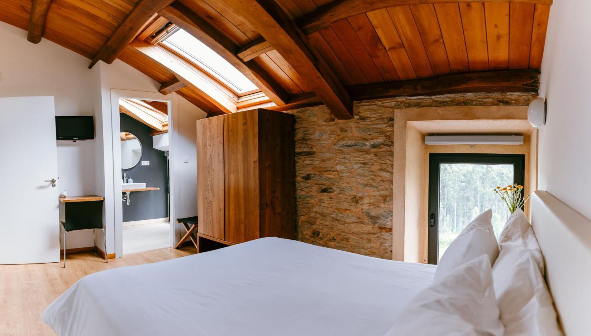 Hotel El Castano Dormilon Santa Marta de Ortigueira Buitenkant foto