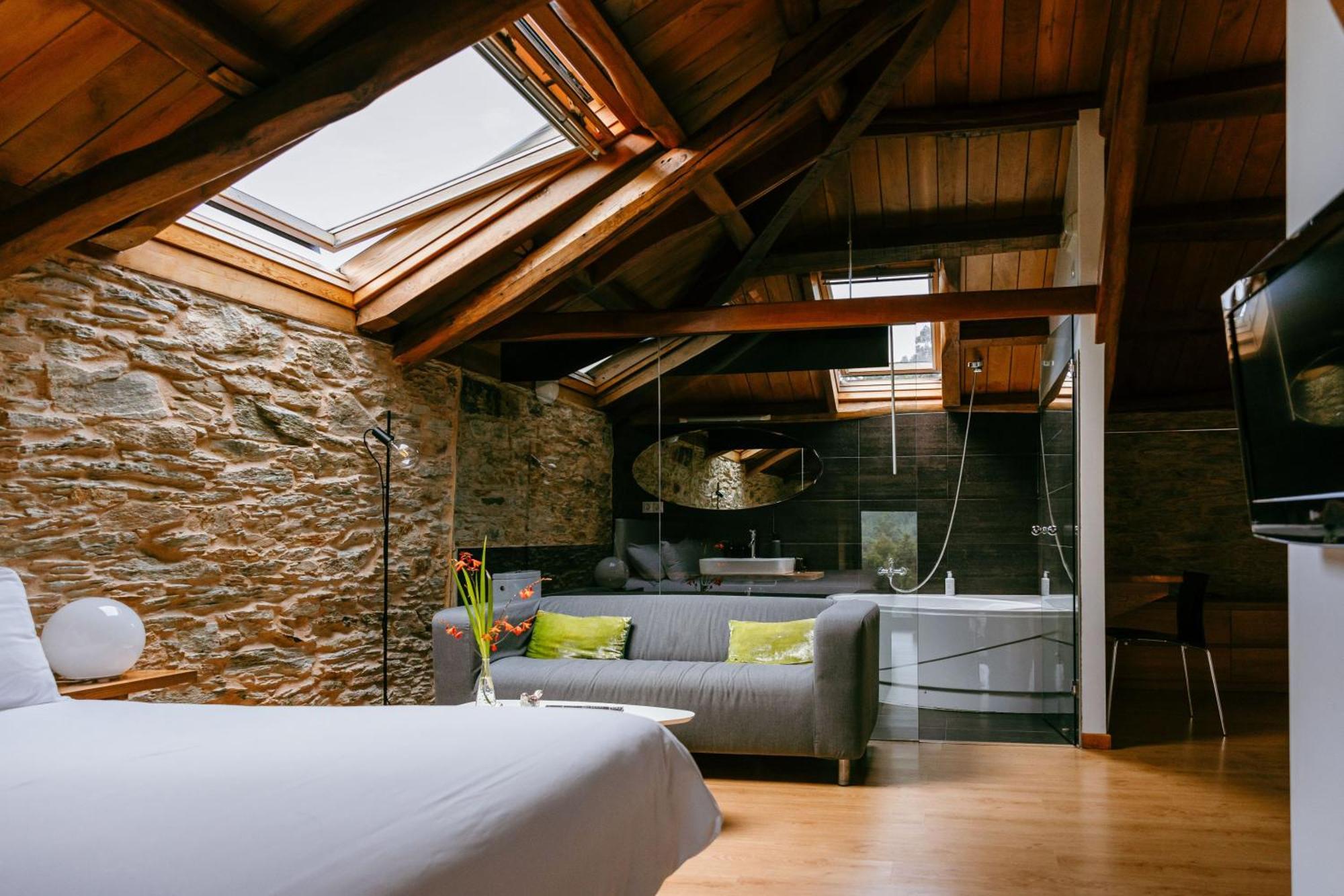 Hotel El Castano Dormilon Santa Marta de Ortigueira Buitenkant foto